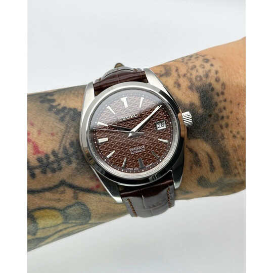 Custom Seiko Mod • Brown Sharp Edge Presage • 39mm